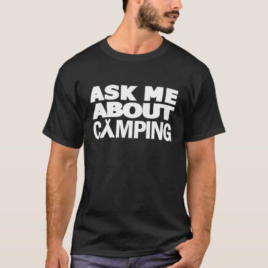 キャンパ頼ーのキャンプについて Tシャツ (正面)