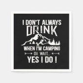 キャンピおもしろいングと飲みことわざ スタンダードカクテルナプキン (正面)