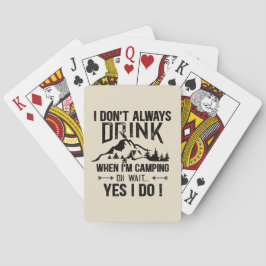 キャンピおもしろいングと飲みことわざ トランプ