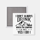 キャンピおもしろいングと飲みことわざ マグネット (正面/裏面)