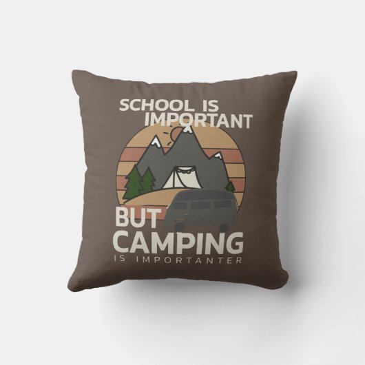 キャンピおもしろいングはクリスマスに欠かせない クッション (裏面)