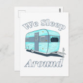 キャンピおもしろいングウィースリープRVのまわりに ポストカード (正面/裏面)