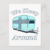 キャンピおもしろいングウィースリープRVのまわりに ポストカード (正面)