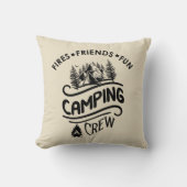 キャンピおもしろいングクルーのキャンパー クッション (正面)