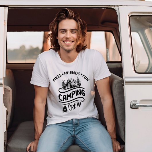 キャンピおもしろいングクルーのキャンパー Tシャツ