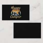 キャンピおもしろいングハイキングラバープレゼントハッピーキャンパー 名刺 (正面/裏面)