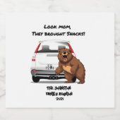 キャンピおもしろいングパーソナライズされたベアファミリー懇親会 ビールラベル (シングルラベル)