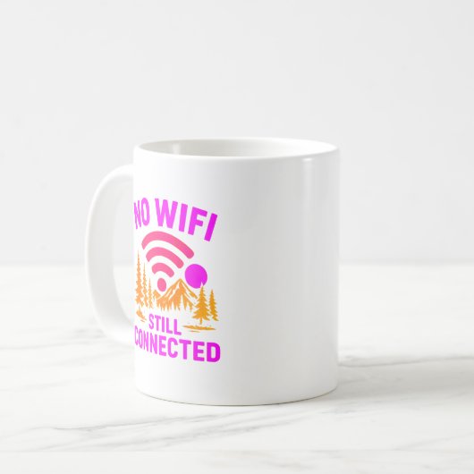 キャンピおもしろいングマグ | 自然愛好家のギフトアイテム コーヒーマグカップ (正面左)