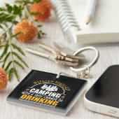 キャンピおもしろいング引用文 キーホルダー (正面右)