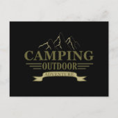 キャンピおもしろいング用キャンパーことわざ シーズンポストカード (正面)