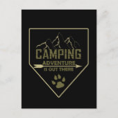 キャンピおもしろいング用キャンパーことわざ ポストカード (正面)