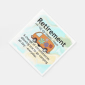 キャンピおもしろいング退職定義 スタンダードランチョンナプキン (角)