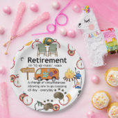 キャンピおもしろいング退職定義 ペーパープレート (パーティー)