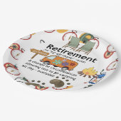 キャンピおもしろいング退職定義 ペーパープレート (アングル)