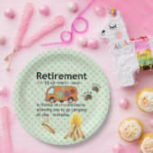 キャンピおもしろいング退職定義 ペーパープレート (パーティー)