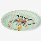 キャンピおもしろいング退職定義 ペーパープレート (アングル)