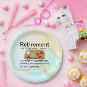 キャンピおもしろいング退職定義 ペーパープレート (パーティー)