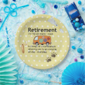 キャンピおもしろいング退職定義 ペーパープレート (パーティー)