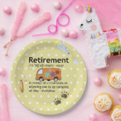 キャンピおもしろいング退職定義 ペーパープレート (パーティー)