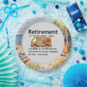 キャンピおもしろいング退職定義 ペーパープレート (パーティー)