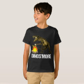キャンピおもしろいングDinosmore Dinosaur S'more Tシャツ (正面フル)