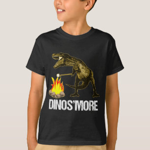 キャンピおもしろいングDinosmore Dinosaur S'more Tシャツ