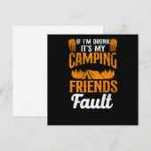 キャンピもしング飲イムItS My Camping Friends Fault T 招待状 (正面/裏面)