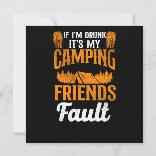 キャンピもしング飲イムItS My Camping Friends Fault T 招待状 (正面)