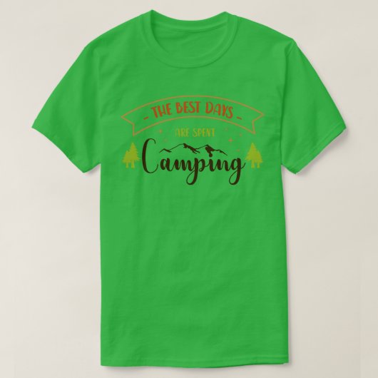 キャンピやる気を起こさせるング Tシャツ (デザイン正面)