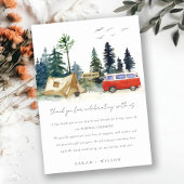 キャンピエレガントングウォーターカラーパインフォレ結婚スト サンキューカード