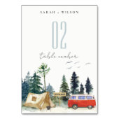 キャンピエレガントングウォーターカラーパインフォレ結婚スト テーブルナンバー (裏面)