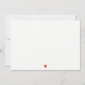 キャンピエレガントングウォーターカラーパインフォレ結婚スト ノートカード (裏面)