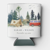 キャンピエレガントングウォーターカラーパインフォレ結婚スト 缶クーラー (正面)