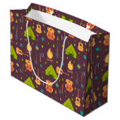 キャンピカッコいいングデザインアウトドアシーパターン ラージペーパーバッグ (裏面アングル)