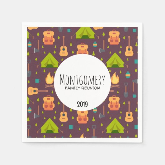 キャンピクールングデザインファミリー懇親会 スタンダードカクテルナプキン (正面)