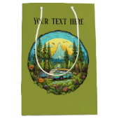 キャンピクールング愛好家の追加文字 ミディアムペーパーバッグ (正面)