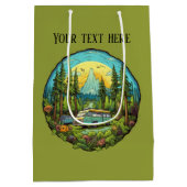 キャンピクールング愛好家の追加文字 ミディアムペーパーバッグ (裏面)