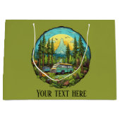 キャンピクールング愛好家の追加文字 ラージペーパーバッグ (正面)