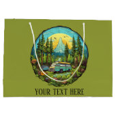 キャンピクールング愛好家の追加文字 ラージペーパーバッグ (裏面)