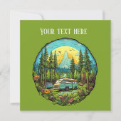 キャンピクールング愛好家パーティー追加文字 招待状 (正面)