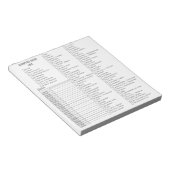 キャンピパーソナライズされたングギアのチェックリスト ノートパッド (アングル)