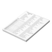 キャンピパーソナライズされたングギアのチェックリスト ノートパッド (回転)