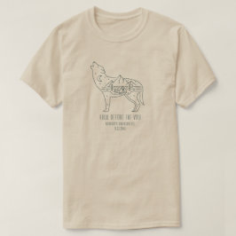 キャンピパーソナライズされたングバチェロレッテウルフキュート Tシャツ