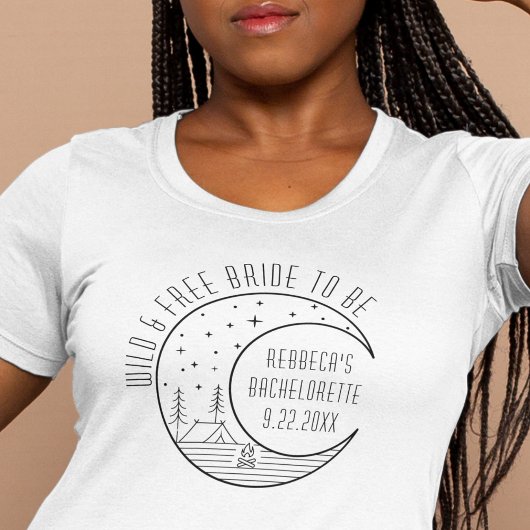 キャンピパーソナライズされたングバチェロレッテムーンキュート Tシャツ