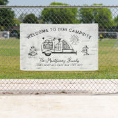 キャンピパーソナライズされたング素朴へようこそ 横断幕 (インサイチュ)