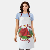 キャンピパーソナライズされたング エプロン (着用した状態)