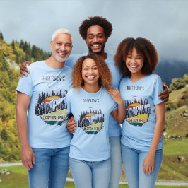 キャンピパーソナライズされたン家族のマッチング Tシャツ