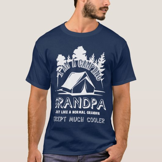 キャンピングおじいちゃん友達 Tシャツ (正面)