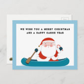 キャンピングおもしろいクリスマスホリディポストカード シーズンポストカード (正面/裏面)