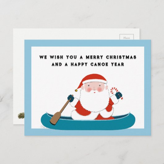 キャンピングおもしろいクリスマスホリディポストカード シーズンポストカード (正面/裏面)